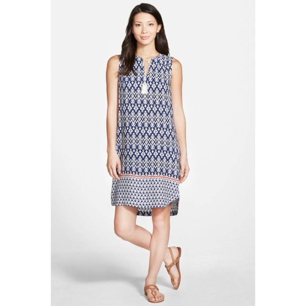 Beachlunchlounge Split Neck Printed Shift Dress - image 7